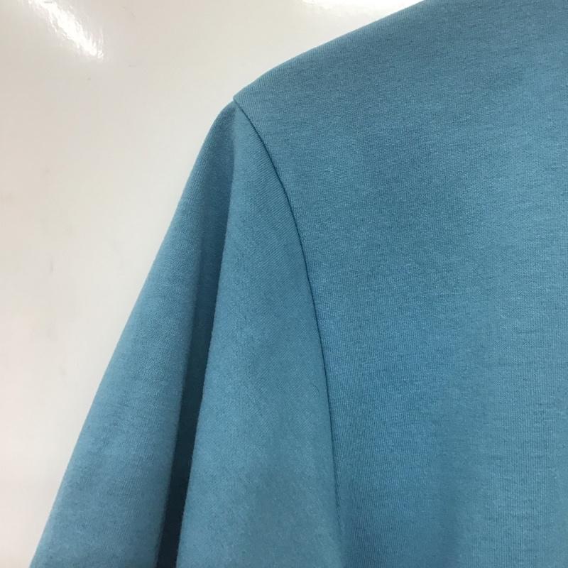 ザノースフェイス THE NORTH FACE Tシャツ 半袖 NT32379 S/S Walls Manifest Tee S ロゴ、文字 X プリント 青 / ブルー /  メンズ USED 古着 中古 10141113