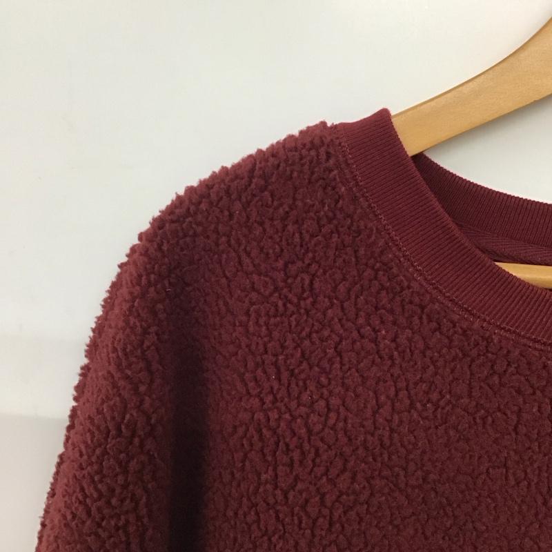 ギャップ GAP トレーナー 長袖 フリース ボア XL 無地 えんじ / ワインレッド /  メンズ USED 古着 中古 10141131