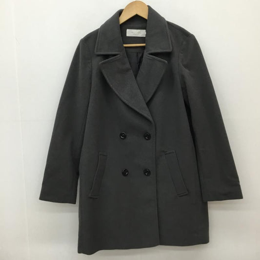 ショコラ フィネ ローブ chocol raffine robe コート コート一般 L 無地 チャコールグレー / チャコールグレー /  レディース USED 古着 中古 10141154