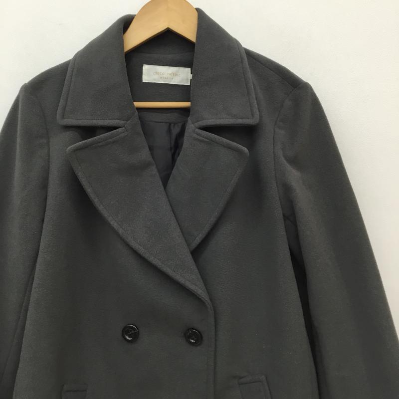 ショコラ フィネ ローブ chocol raffine robe コート コート一般 L 無地 チャコールグレー / チャコールグレー /  レディース USED 古着 中古 10141154