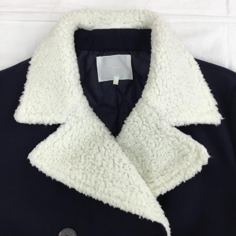 エヘカソポ ehka sopo コート コート一般 M 無地 紺 / ネイビー /  レディース USED 古着 中古 10141156