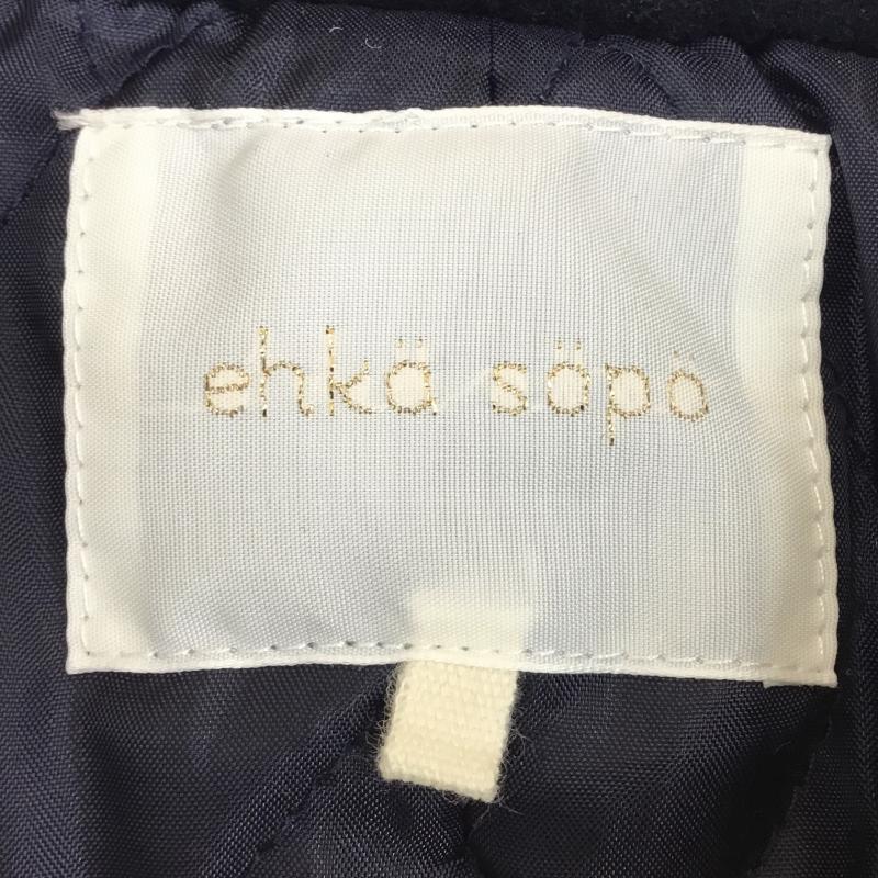 エヘカソポ ehka sopo コート コート一般 M 無地 紺 / ネイビー /  レディース USED 古着 中古 10141156