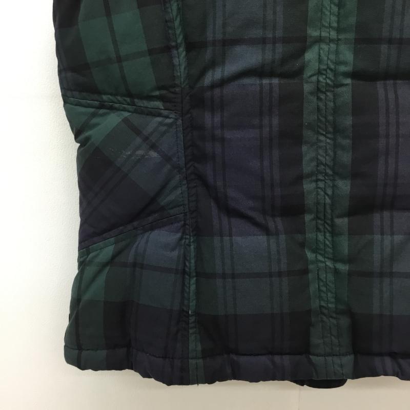 トミーヒルフィガー TOMMY HILFIGER ジャケット、上着 ダウンベスト L チェック 緑 / グリーン /  レディース USED 古着 中古 10141162