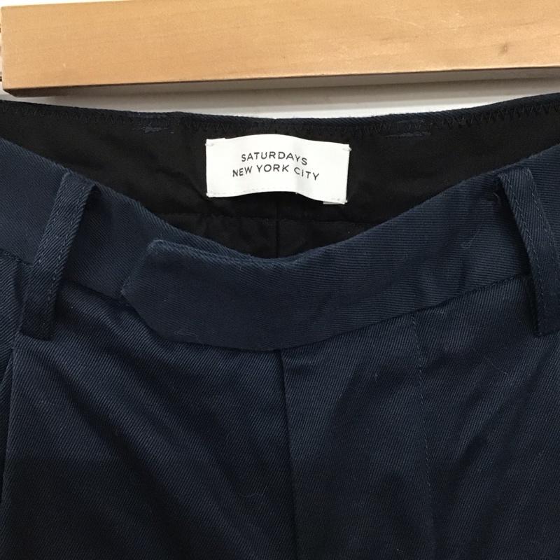 サタデーズサーフニューヨークシティー SATURDAYS SURF NYC パンツ スラックス 29インチ 無地 紺 / ネイビー /  メンズ USED 古着 中古 10141170