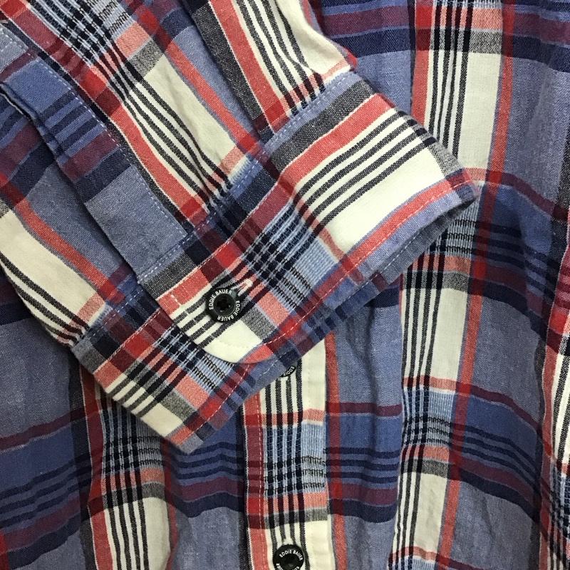 エディーバウアー Eddie Bauer シャツ、ブラウス 長袖 ボタンダウンシャツ M チェック マルチカラー / マルチカラー /  メンズ USED 古着 中古 10141176