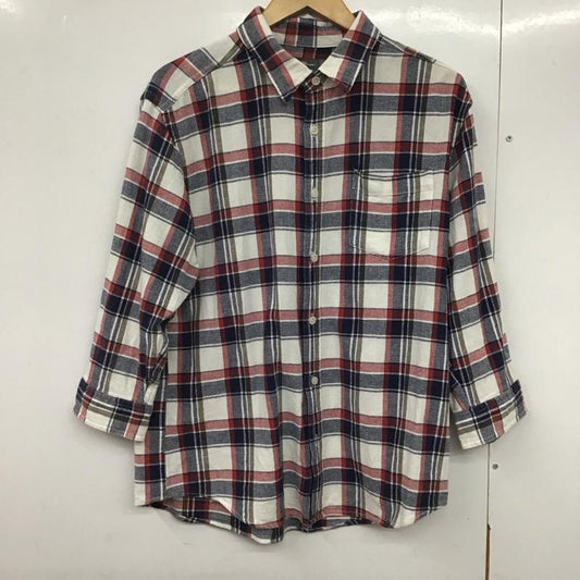 エディーバウアー Eddie Bauer シャツ、ブラウス 七分袖 M チェック マルチカラー / マルチカラー /  メンズ USED 古着 中古 10141177