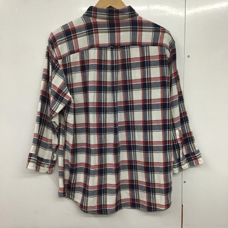 エディーバウアー Eddie Bauer シャツ、ブラウス 七分袖 M チェック マルチカラー / マルチカラー /  メンズ USED 古着 中古 10141177