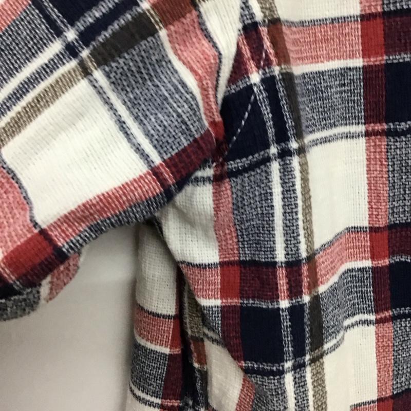 エディーバウアー Eddie Bauer シャツ、ブラウス 七分袖 M チェック マルチカラー / マルチカラー /  メンズ USED 古着 中古 10141177