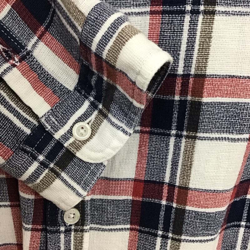 エディーバウアー Eddie Bauer シャツ、ブラウス 七分袖 M チェック マルチカラー / マルチカラー /  メンズ USED 古着 中古 10141177