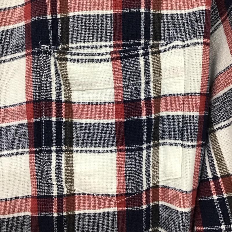 エディーバウアー Eddie Bauer シャツ、ブラウス 七分袖 M チェック マルチカラー / マルチカラー /  メンズ USED 古着 中古 10141177