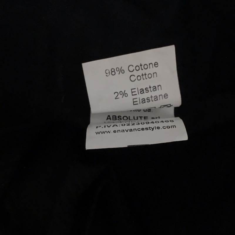 エン アヴァンス EN AVANCE パンツ スラックス 48 無地 黒 / ブラック /  メンズ USED 古着 中古 10141188
