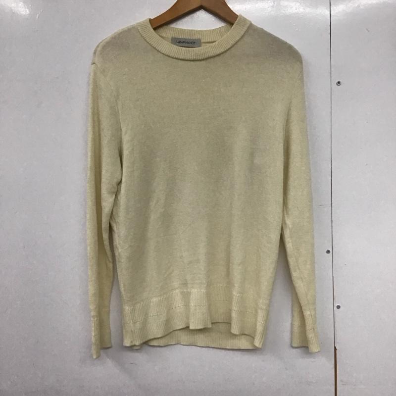 ラッピンノット WRAPINKNOT ニット、セーター 長袖 2 無地 白 / ホワイト /  メンズ USED 古着 中古 10141193