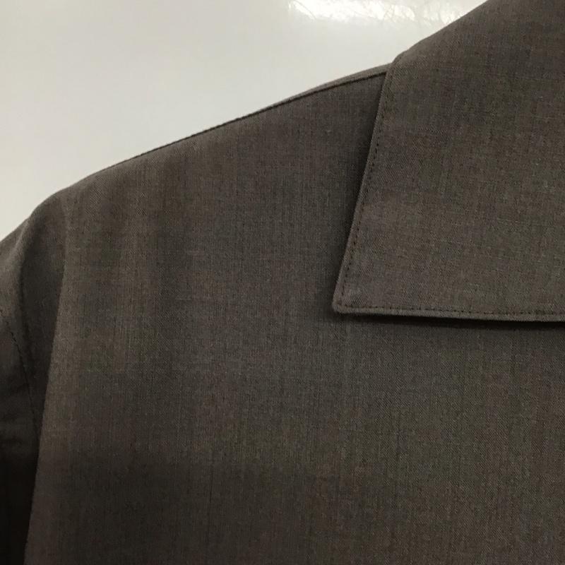 ユナイテッドアローズグリーンレーベルリラクシング UNITED ARROWS green label relaxing シャツ、ブラウス 半袖 S 無地 茶 / ブラウン /  メンズ USED 古着 中古 10141194