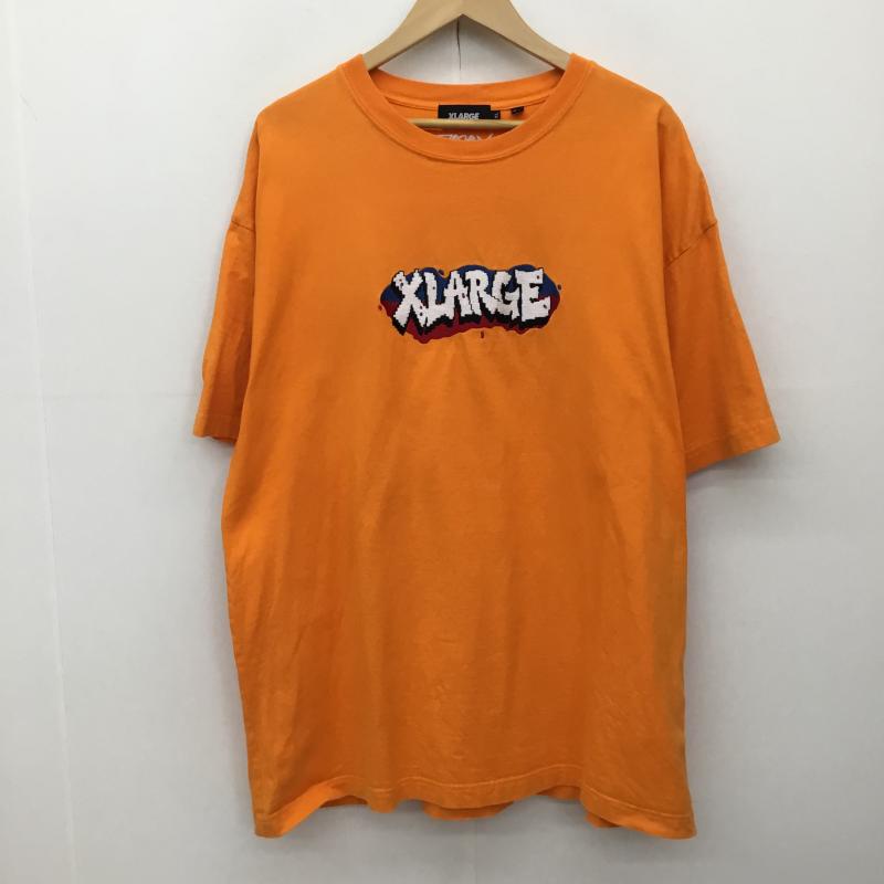エクストララージ XLARGE Tシャツ 半袖 101222011051 XL ロゴ、文字 橙 / オレンジ /  メンズ USED 古着 中古 10141206