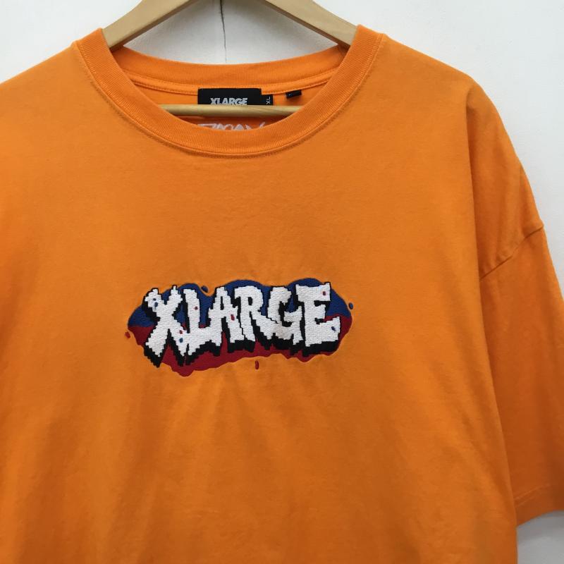エクストララージ XLARGE Tシャツ 半袖 101222011051 XL ロゴ、文字 橙 / オレンジ /  メンズ USED 古着 中古 10141206