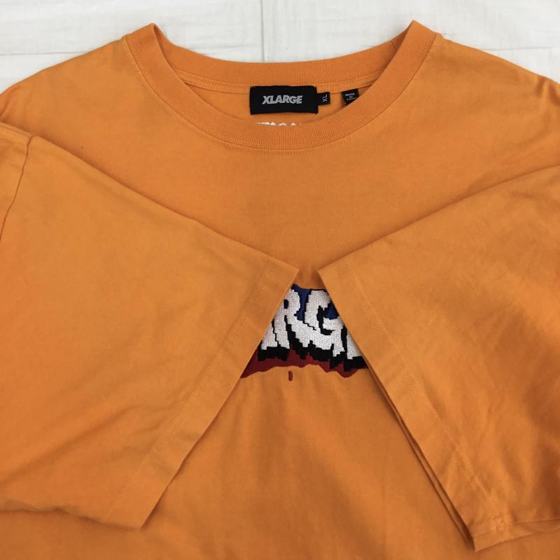 エクストララージ XLARGE Tシャツ 半袖 101222011051 XL ロゴ、文字 橙 / オレンジ /  メンズ USED 古着 中古 10141206