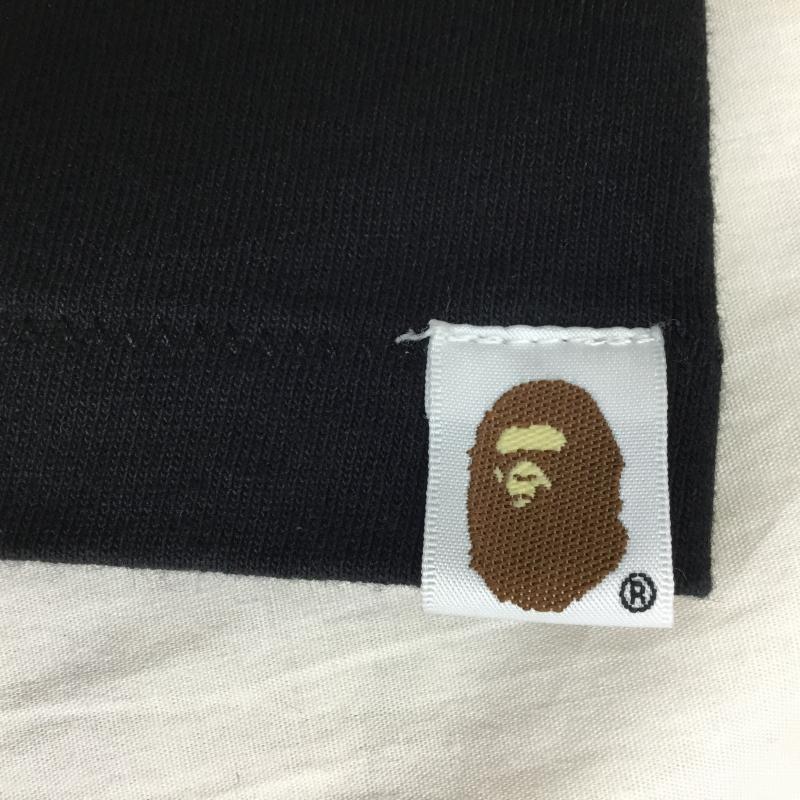 アベイシングエイプ A BATHING APE Tシャツ 半袖 001TEK801026M L プリント 黒 / ブラック /  メンズ USED 古着 中古 10141208