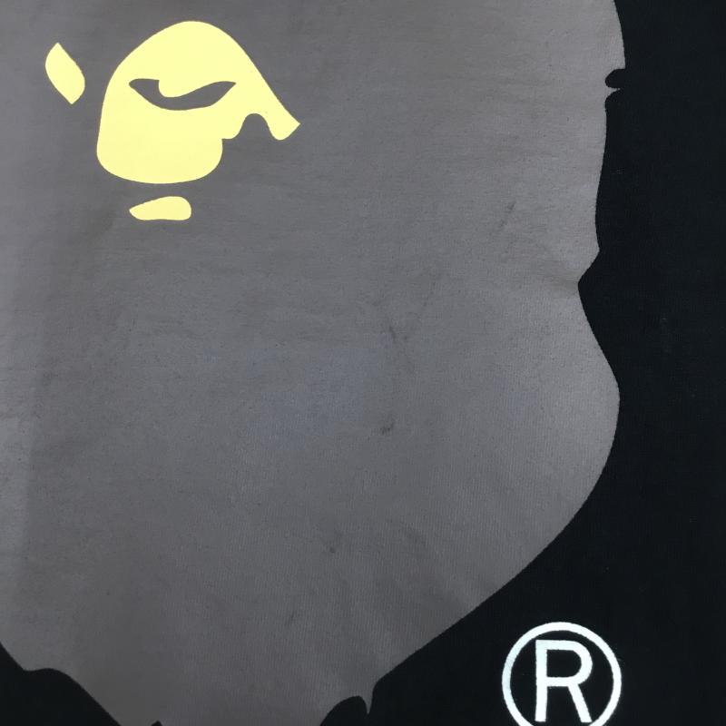 アベイシングエイプ A BATHING APE Tシャツ 半袖 001TEK801026M L プリント 黒 / ブラック /  メンズ USED 古着 中古 10141208