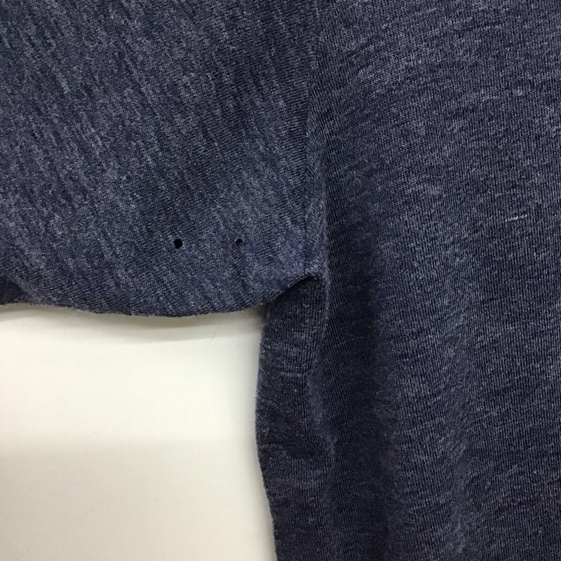 ザノースフェイス THE NORTH FACE Tシャツ 半袖 半袖カットソー プリントTシャツ クルーネックカットソー L ロゴ、文字 紺 / ネイビー /  メンズ USED 古着 中古 10141239