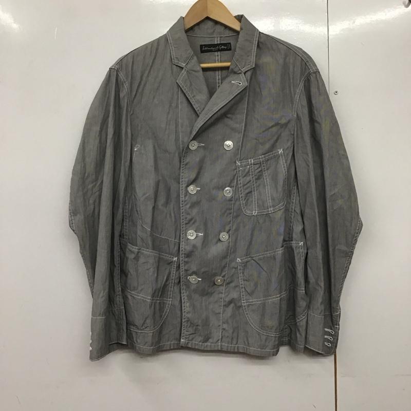 ビームス BEAMS ジャケット、上着 ジャケット、ブレザー カジュアルジャケット アウター カラージャケット L ストライプ 灰 / グレー /  メンズ USED 古着 中古 10141241