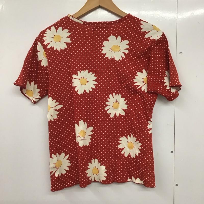 ピンクハウス PINK HOUSE カットソー 半袖 L 総柄 赤 / レッド /  レディース USED 古着 中古 10141249