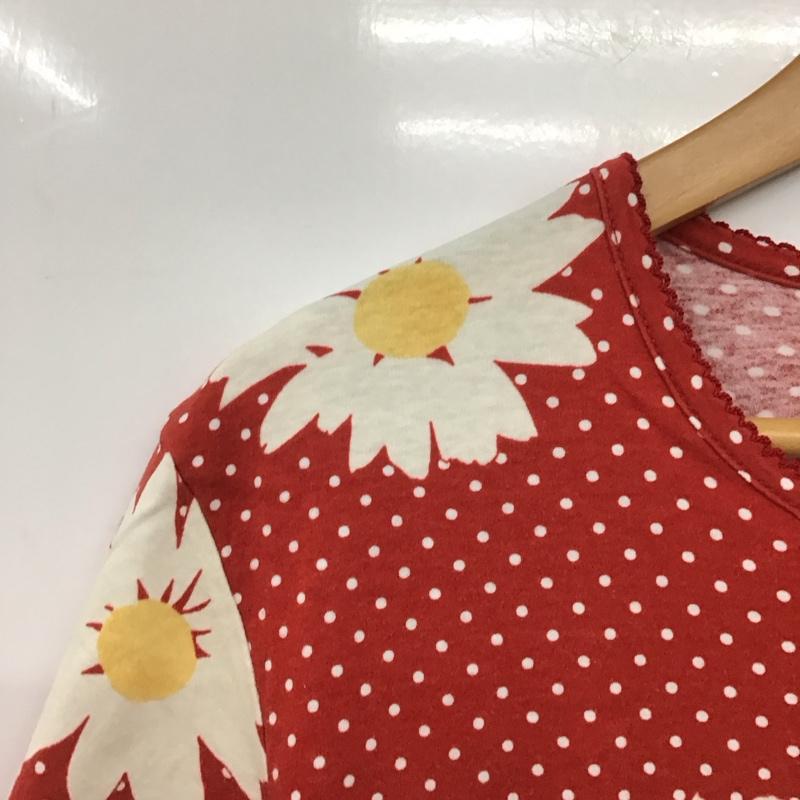 ピンクハウス PINK HOUSE カットソー 半袖 L 総柄 赤 / レッド /  レディース USED 古着 中古 10141249