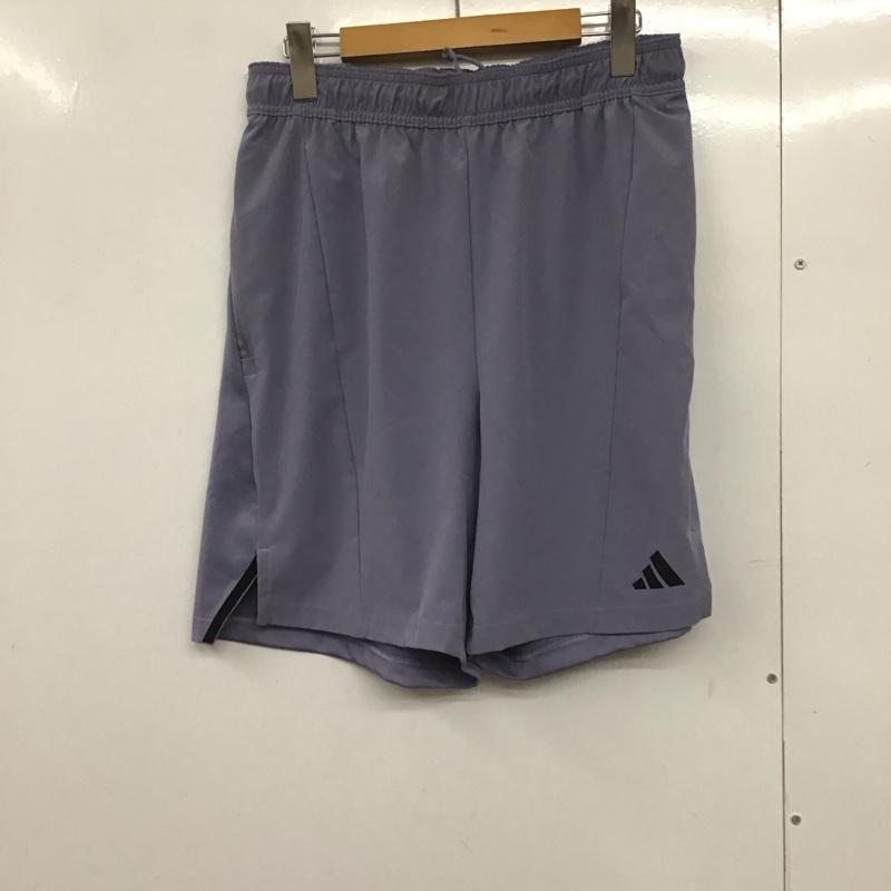 アディダス adidas パンツ ショートパンツ ショートパンツ ハーフパンツ カジュアルパンツ スポーツウェア ロゴ、文字 紫 / パープル /  メンズ USED 古着 中古 10141259