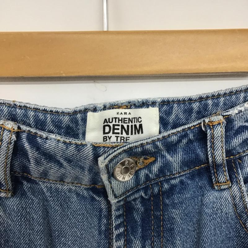 ザラ ZARA パンツ デニム、ジーンズ 34 無地 水色 / ライトブルー /  レディース USED 古着 中古 10141267