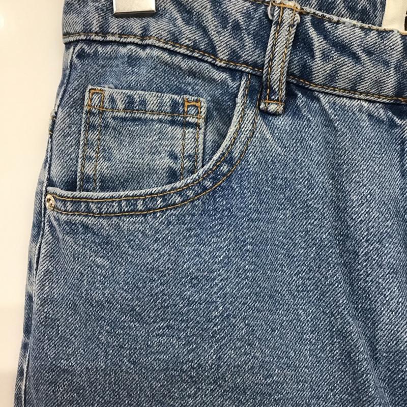 ザラ ZARA パンツ デニム、ジーンズ 34 無地 水色 / ライトブルー /  レディース USED 古着 中古 10141267