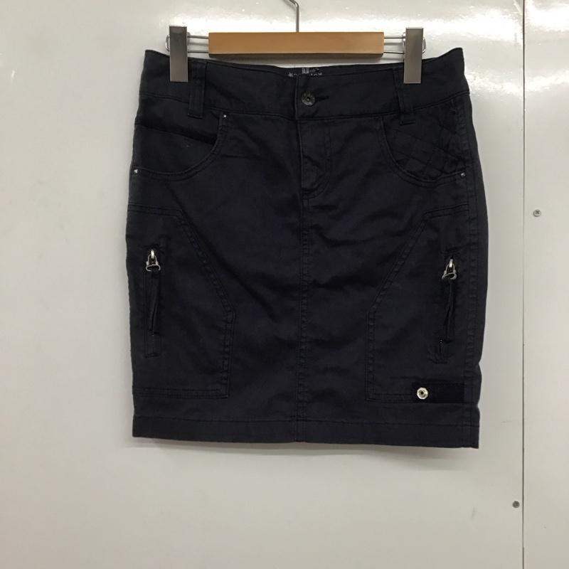 ディーゼル DIESEL スカート ミニスカート 28インチ 無地 紺 / ネイビー /  レディース USED 古着 中古 10141269