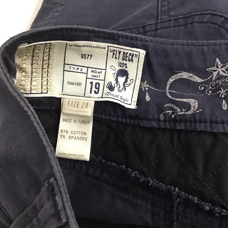 ディーゼル DIESEL スカート ミニスカート 28インチ 無地 紺 / ネイビー /  レディース USED 古着 中古 10141269