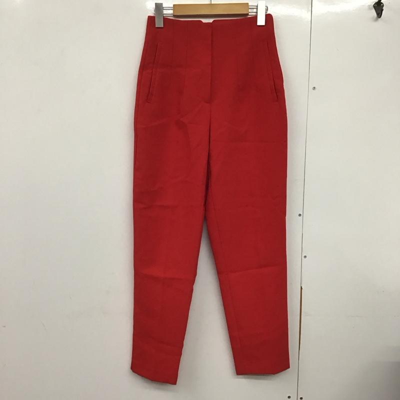 ザラ ZARA パンツ スラックス S 無地 赤 / レッド /  レディース USED 古着 中古 10141283