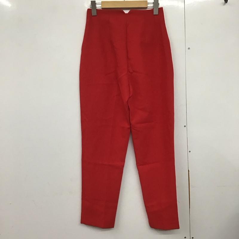 ザラ ZARA パンツ スラックス S 無地 赤 / レッド /  レディース USED 古着 中古 10141283
