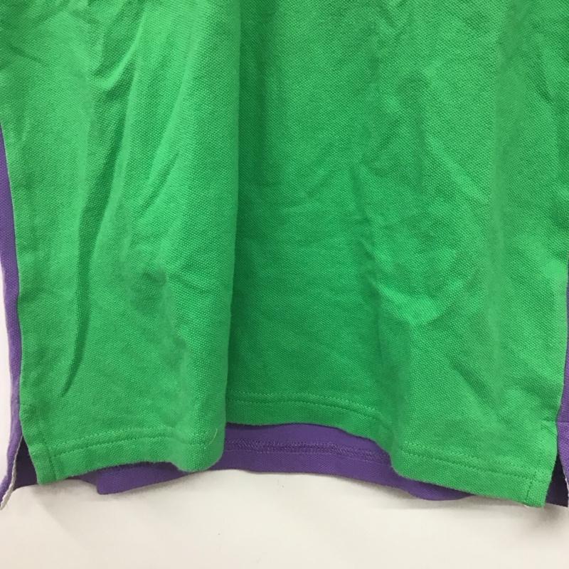 ラルフローレン RALPHLAUREN ポロシャツ 半袖 半袖ポロシャツ カラーシャツ 半袖カットソー L ロゴ、文字 緑 / グリーン /  ボーイズ USED 古着 中古 10141284