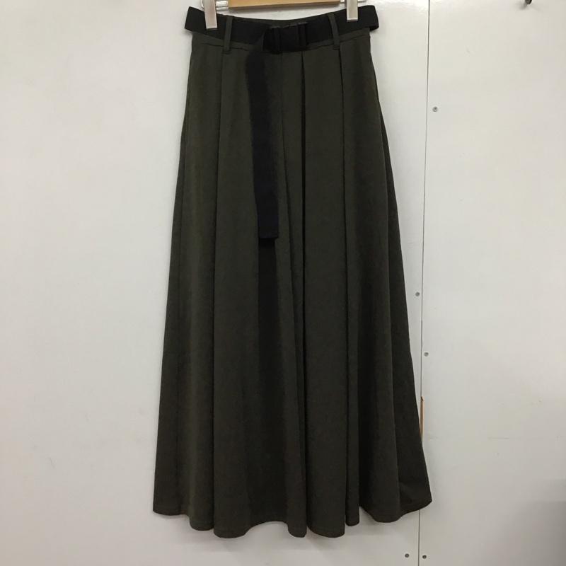 レイカズン Ray Cassin スカート ロングスカート novem FREE 無地 カーキ / カーキ /  レディース USED 古着 中古 10141285