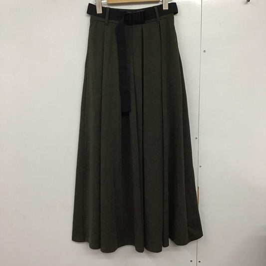 レイカズン Ray Cassin スカート ロングスカート novem FREE 無地 カーキ / カーキ /  レディース USED 古着 中古 10141285