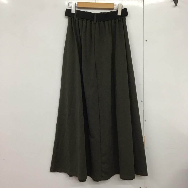 レイカズン Ray Cassin スカート ロングスカート novem FREE 無地 カーキ / カーキ /  レディース USED 古着 中古 10141285
