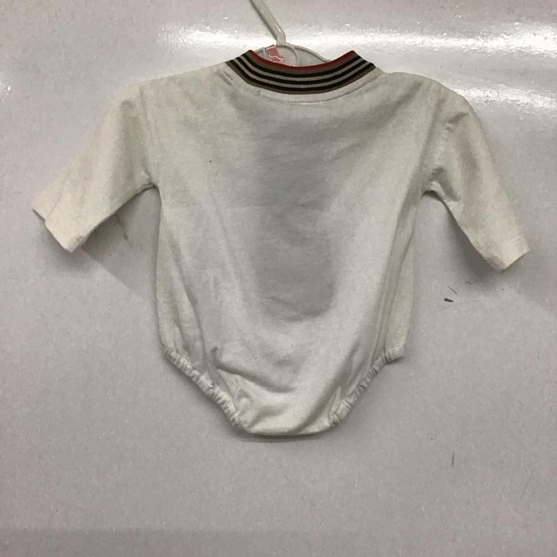 バーバリーロンドン Burberry London カットソー 長袖 ベビー カバーオール オールインワン チェック 白 / ホワイト /  ボーイズ USED 古着 中古 10141288