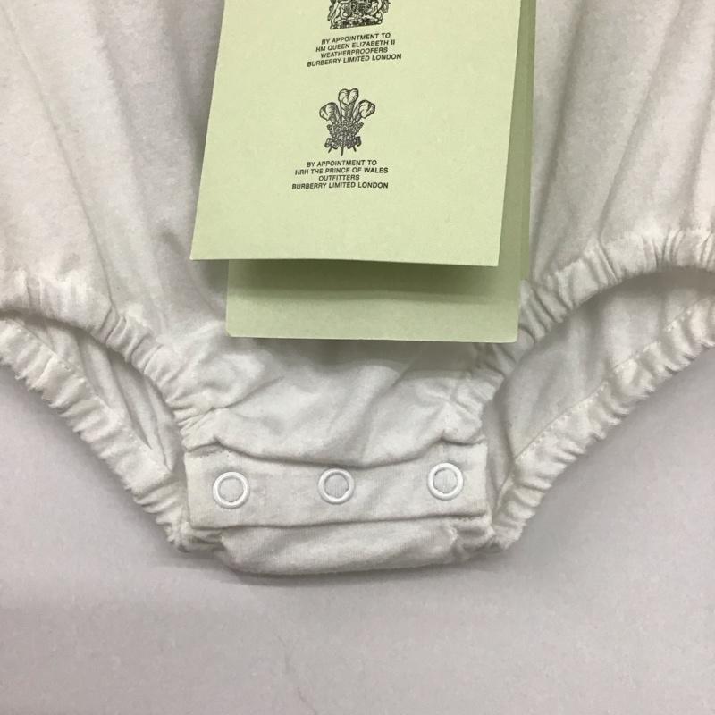 バーバリーロンドン Burberry London カットソー 長袖 ベビー カバーオール オールインワン チェック 白 / ホワイト /  ボーイズ USED 古着 中古 10141288