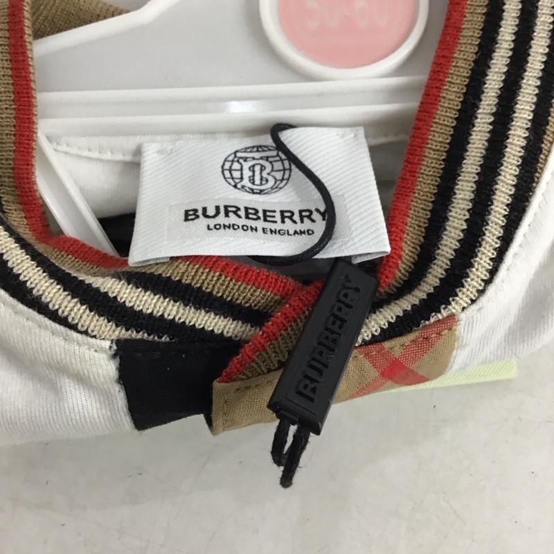 バーバリーロンドン Burberry London カットソー 長袖 ベビー カバーオール オールインワン チェック 白 / ホワイト /  ボーイズ USED 古着 中古 10141288