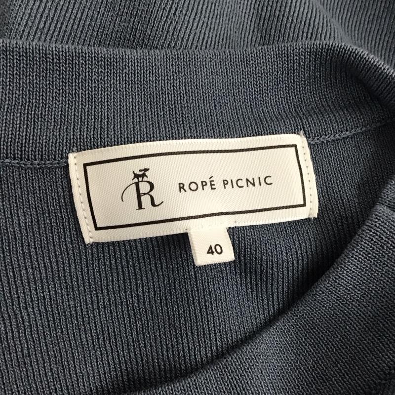 ロペピクニック ROPE  PICNIC ワンピース ロングスカート ロングニットワンピース ノースリーブロングワンピース プリーツワンピース 40 無地 紺 / ネイビー /  レディース USED 古着 中古 10141289
