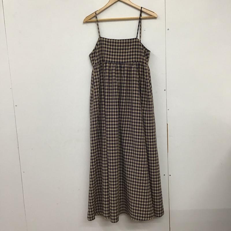 ローリーズファーム LOWRYS FARM ワンピース ロングスカート lf723010tk キャミワンピース ギンガムチェックロングワンピース フレアスカート FREE チェック マルチカラー / マルチカラー /  レディース USED 古着 中古 10141296