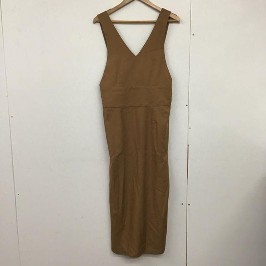 アーバンリサーチドアーズ URBAN RESEARCH DOORS ワンピース ロングスカート ロングワンピース ノースリーブワンピース フレアスカート ONE SIZE 無地 茶 / ブラウン /  レディース USED 古着 中古 10141300