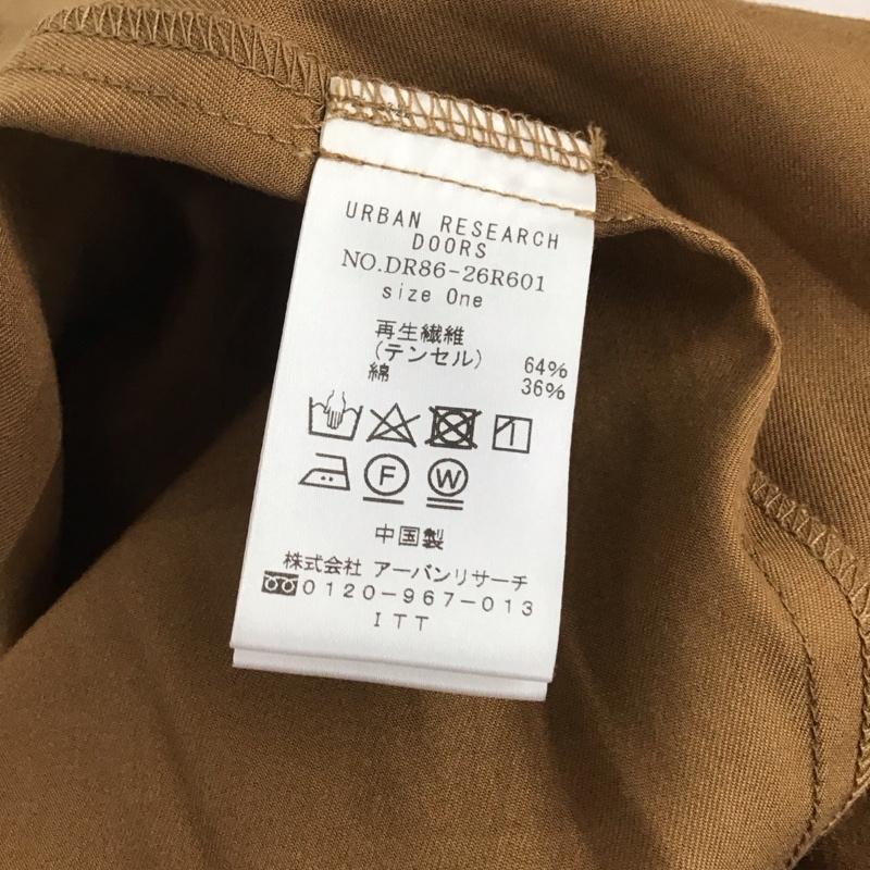 アーバンリサーチドアーズ URBAN RESEARCH DOORS ワンピース ロングスカート ロングワンピース ノースリーブワンピース フレアスカート ONE SIZE 無地 茶 / ブラウン /  レディース USED 古着 中古 10141300