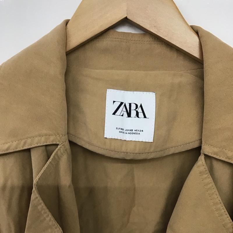 ザラ ZARA ジャケット、上着 ジャケット、ブレザー ロングコートジャケット アウター カラージャケット XS 無地 ベージュ / ベージュ /  レディース USED 古着 中古 10141304