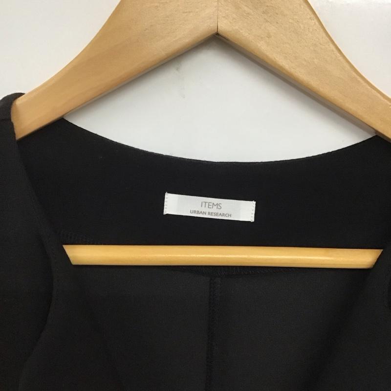 アイテムズ アーバンリサーチ ITEMS URBAN RESEARCH ワンピース ロングスカート ロングワンピース ノースリーブワンピース フレアスカート ストレッチ FREE 無地 黒 / ブラック /  レディース USED 古着 中古 10141316