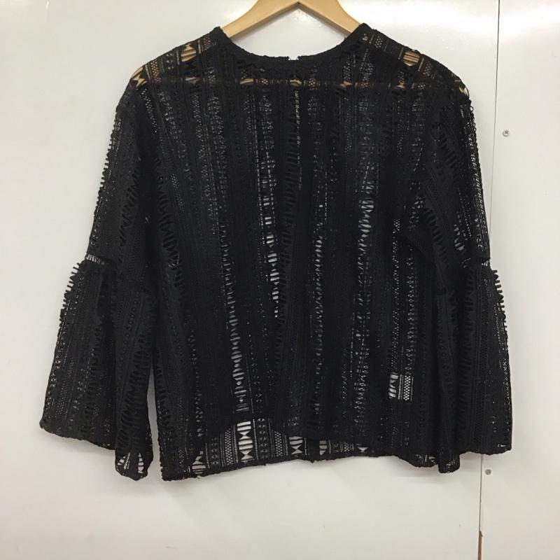 ジーナシス JEANASIS シャツ、ブラウス 長袖 JS063453SB FREE 無地 黒 / ブラック /  レディース USED 古着 中古 10141319