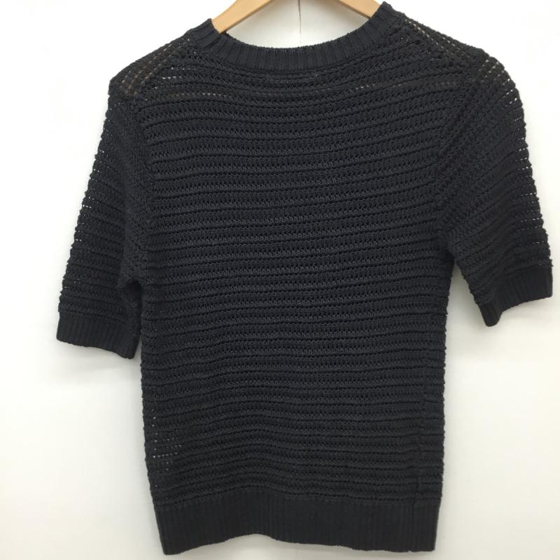 マカフィー MACPHEE ニット、セーター 半袖 S 無地 紺 / ネイビー /  レディース USED 古着 中古 10141346