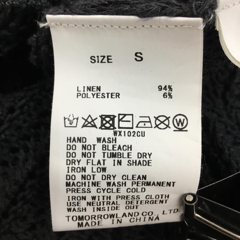 マカフィー MACPHEE ニット、セーター 半袖 S 無地 紺 / ネイビー /  レディース USED 古着 中古 10141346
