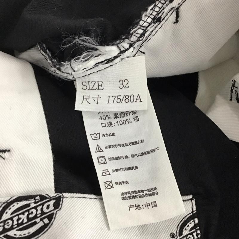 ディッキーズ Dickies パンツ ワークパンツ、ペインターパンツ ワイド 32インチ 無地 黒 / ブラック /  メンズ USED 古着 中古 10141362